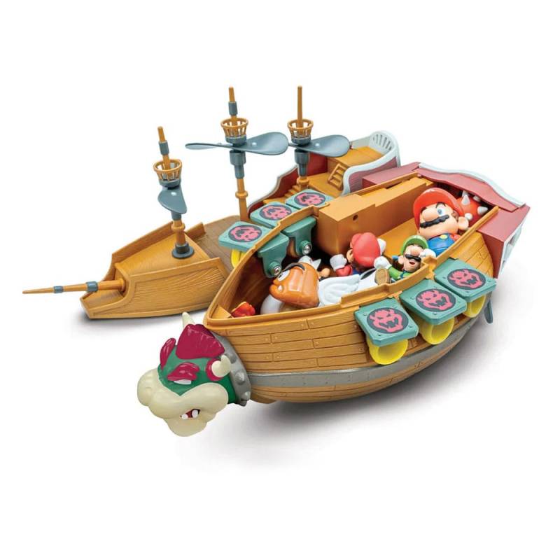 World of Nintendo Super Mario playset Bowser's Airship Deluxe