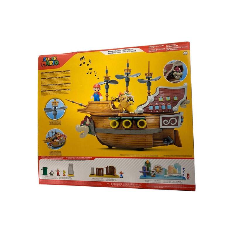 World of Nintendo Super Mario playset Bowser's Airship Deluxe