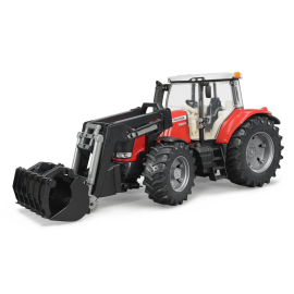 MASSEY FERGUSON 7624 met vorken Schaal: 1/16