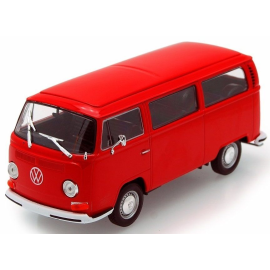 VOLKSWAGEN T2 rode wagen uit 1972 Miniatuur 
