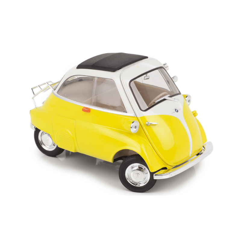 BMW Isetta geel en wit