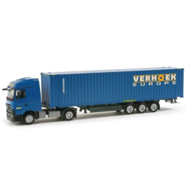 MERCEDES Actros LH08 met containerdeur en VERHOEK container