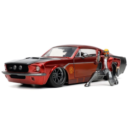 FORD Mustang Shelby GT500 met STAR LORD-beeldje Guardians of the Galaxy 1967 Miniatuur 