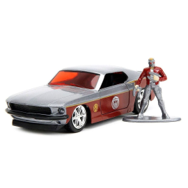 FORD Mustang Fastback met Star Lord-figuur 1969 GUARDIANS OF THE GALAXY Miniatuur 