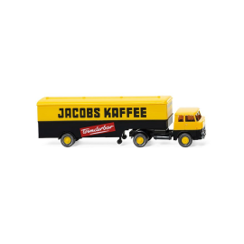 HENSCEL HS14/16 4x2 met halfvaste opbouw 1 as Jacobs Kaffee Miniatuurr 