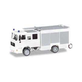 MAN 4x2 M2000 HLF 20 witte brandweerwagen in kit Miniatuurr 