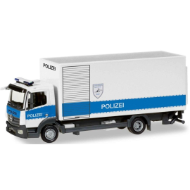 MERCEDES Benz Atego starre carrosseriedrager 4x2 Hamburg politie Miniatuurr 