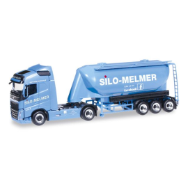 VOLVO FH 4x2 met silotrailer 3 Assen SILO-MELMER Miniatuurr 