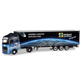 VOLVO FH GL XL 4x2 met 3-assige aanhanger STEINBACH Logistik Miniatuurr 