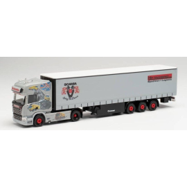 SCANIA R TL G. 4x2 met huiftrailer 3 Assen PK Transped Miniatuurr 