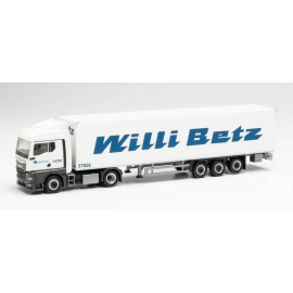 MAN TGX GM 4x2 met 3-assige koeltrailer WILLI BETZ Miniatuurr 