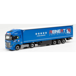 IVECO S-Way 4x2 met aanhanger REINERT Logistics Miniatuurr 