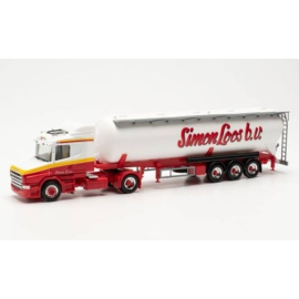 SCANIA 4x2 silo-oplegger Simon Loos Miniatuurr 