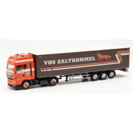 MAN TGX GX 4X2 met 3-assige schuifzeiloplegger ZALTBOMMEL Miniatuurr 