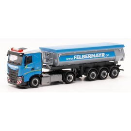 IVECO S-Way ND 4x2 met kipper 3 Assen FELBERMAYR Miniatuurr 