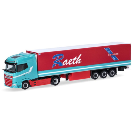 DAF XG 4x2 met 3 Assige koeltrailer RAETH Miniatuurr 