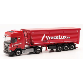 SCANIA CR 20 HD 4x2 met kipper 3 Assen VRACSLUX Miniatuurr 