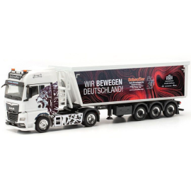 MAN TGX 4x2 met 3-assige SCHEUFLER-trailer Miniatuurr 