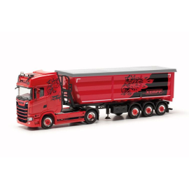 SCANIA CS20 HD 4x2 met 3-assige kipper MARKUS MANGEL Miniatuurr 