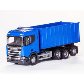 SCANIA CR 8x4 blauw Miniatuurr 