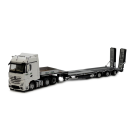 MERCEDES Actros Bigspace 6x4 met 3 assen uitrustingsdrager NOOTEBOOM DEUTZ Limited 125 eenheden Miniatuurr 