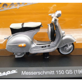 VESPA Messerschmitt 150GS 1961 grijs Miniatuur 