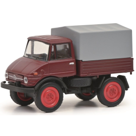 UNIMOG U406 Rood Miniaturen van werkvoertuigen 