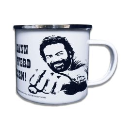 Bud Spencer enamel mug Pferd Faust