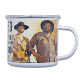 Bud Spencer & Terence Hill Wanted enamel mug