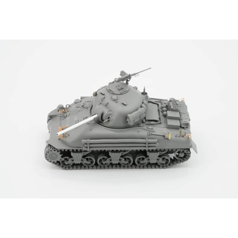 BORDER MODEL: 1/35; Sherman M4A1 Mid production with PE, metal barrel, 3D light guards and stowage Militaire modelbouw