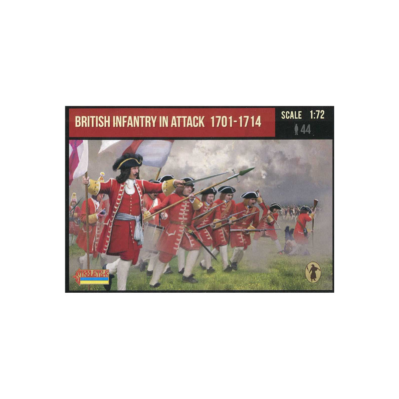 Figure British infantry attacking 1701-1714 1:72