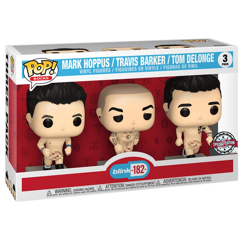 Rocks Pop Blink 182 3Pk Naked Excluded Pop figur 