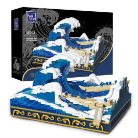 Japan Ukiyo-E Pantasy Kanagawa Surfing 15cm Set To Construct Schaalmodel 