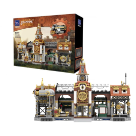 Joyside Series Pantasy Steampunk Railway Station 37cm Building Set Schaalmodel 