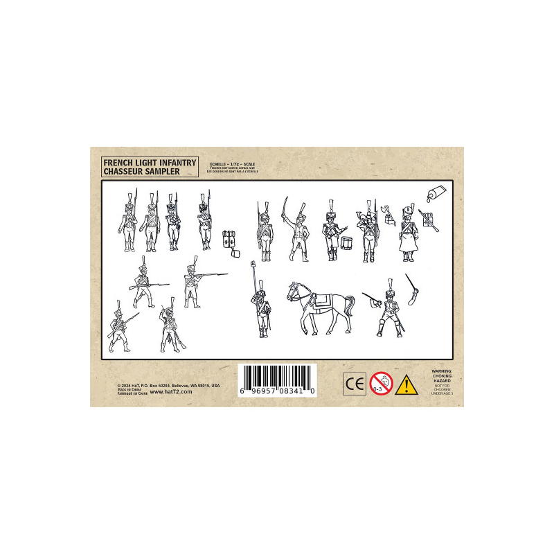 Figure FRENCH LIGHT INFANTRY HUNTERS (sampler) 1:72 Historische figuren