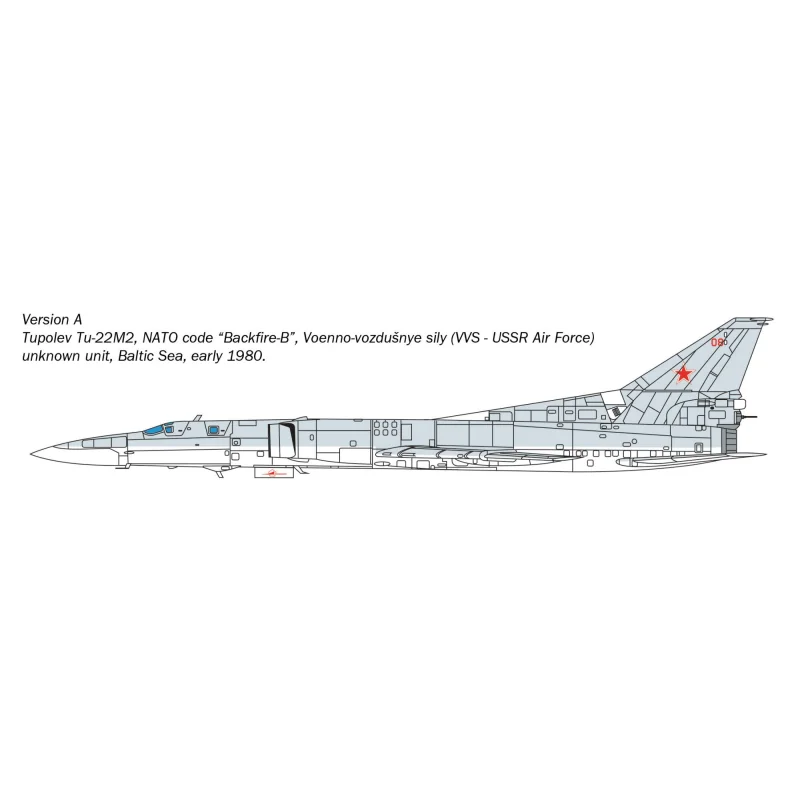 Tu-22M2 Backfire B Modelvliegtuigen