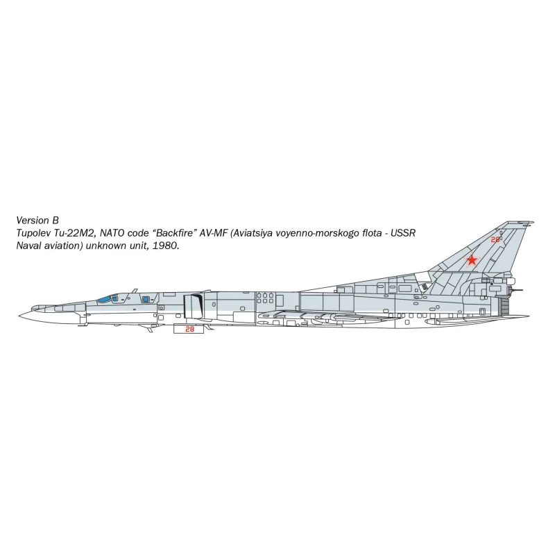 Tu-22M2 Backfire B Italeri