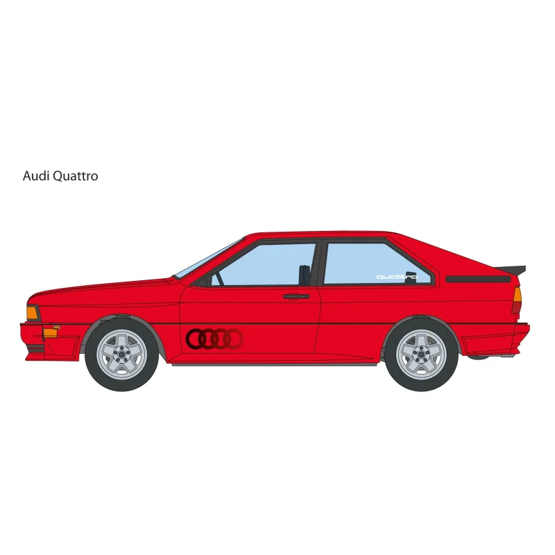 Audi Quattro Modelauto bouwpakket