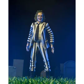 Beetlejuice 1988 Figure Beetlejuice Black and White Striped Suit 18 cm Action figure 