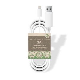 iPhone USB charge/data cable 5V/2A - 1m - Bulk - White 