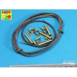 Tow cables & track cable with brackets used on Tiger I, King Tiger & Panther 