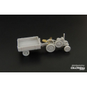 Tractor Svoboda with trailer Militaire modelbouw