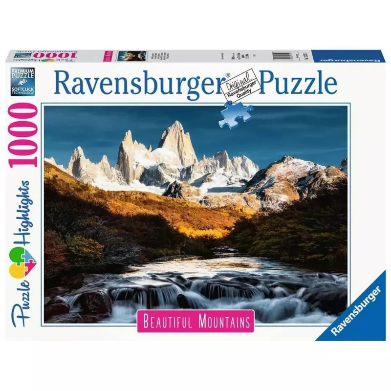 Puzzle 1000 p - Le Fitz Roy, Patagonia (Puzzle Highlights) Puzzel 