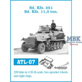 Sd.Kfz. 251, Sd.Kfz. 11 (3 to,) tracks 