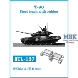 T-90 Steel track with rubber pads 