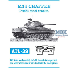 M24 Chaffee T72E1 tracks Rupsbanden 