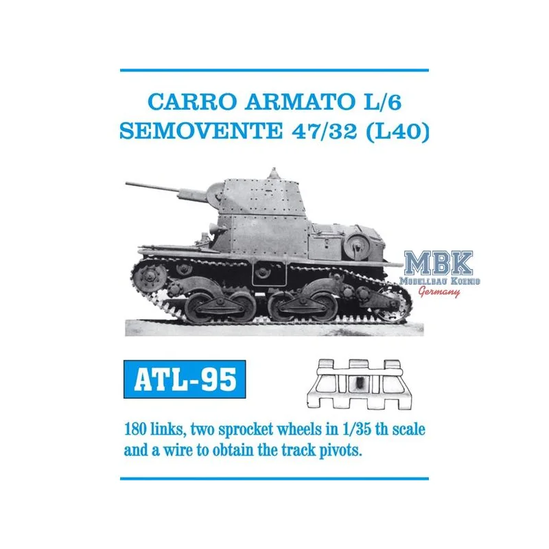 Carro Armato L/6 Semovente 47/32 (L40) tracks 