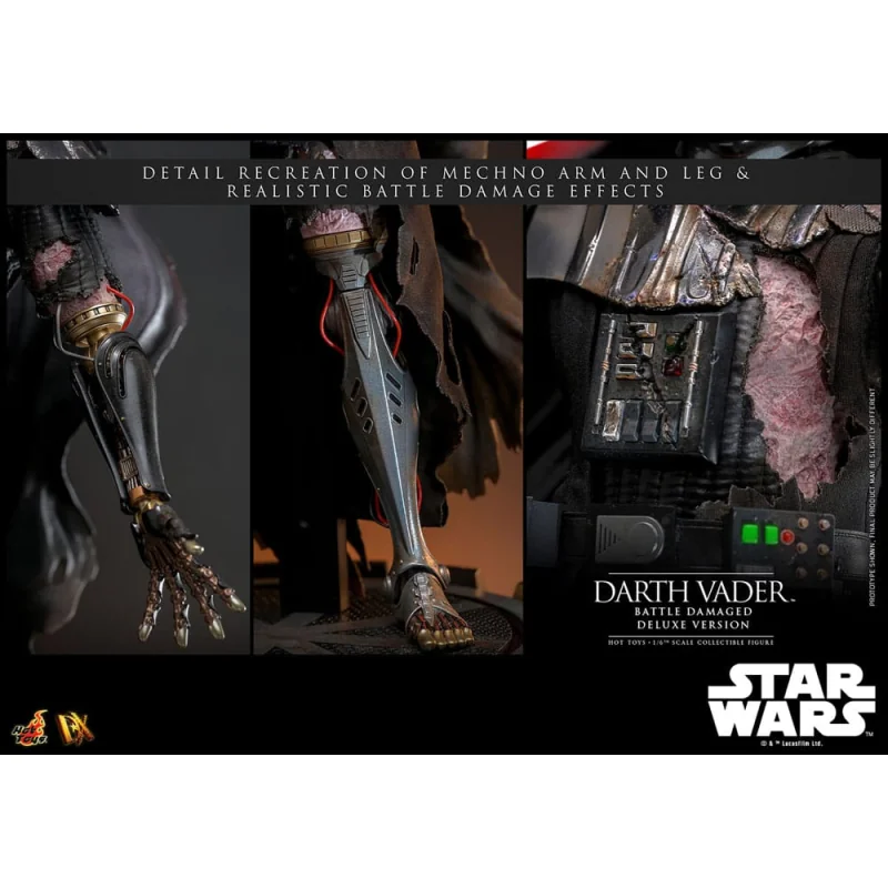 Star Wars - Figure 1/6 Darth Vader (Battle Damaged) Deluxe Version 35 cm