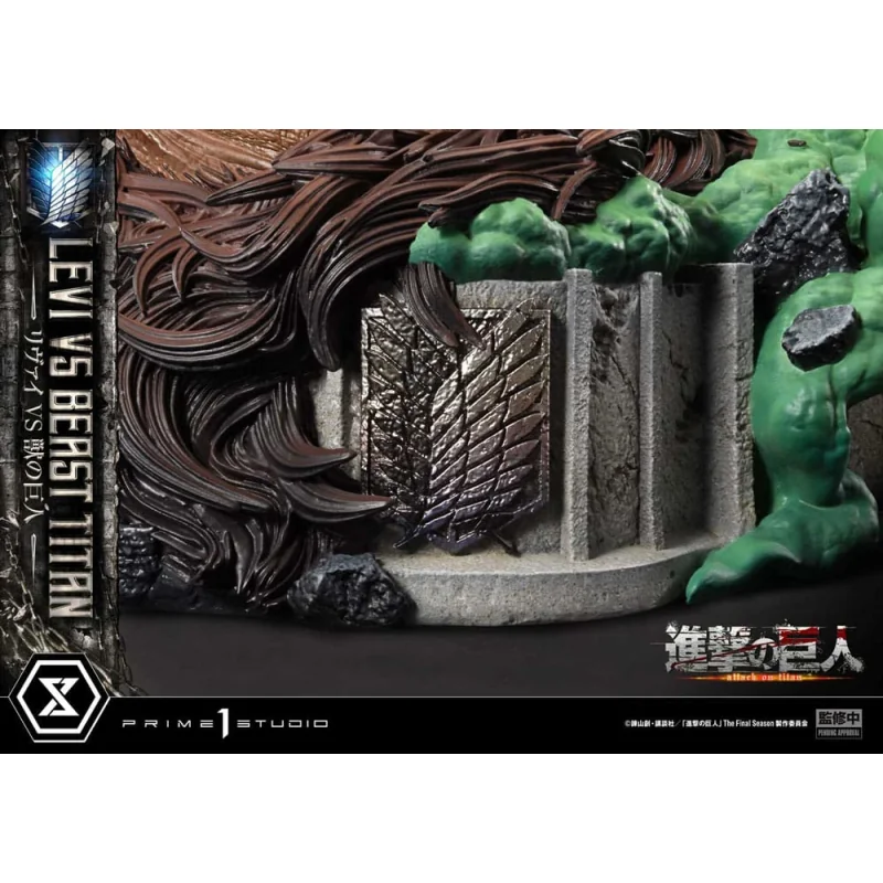 Attack on Titan - Ultimate Premium Masterline Series 1/4 Levi Versus Beast Titan Bonus Version 73 cm