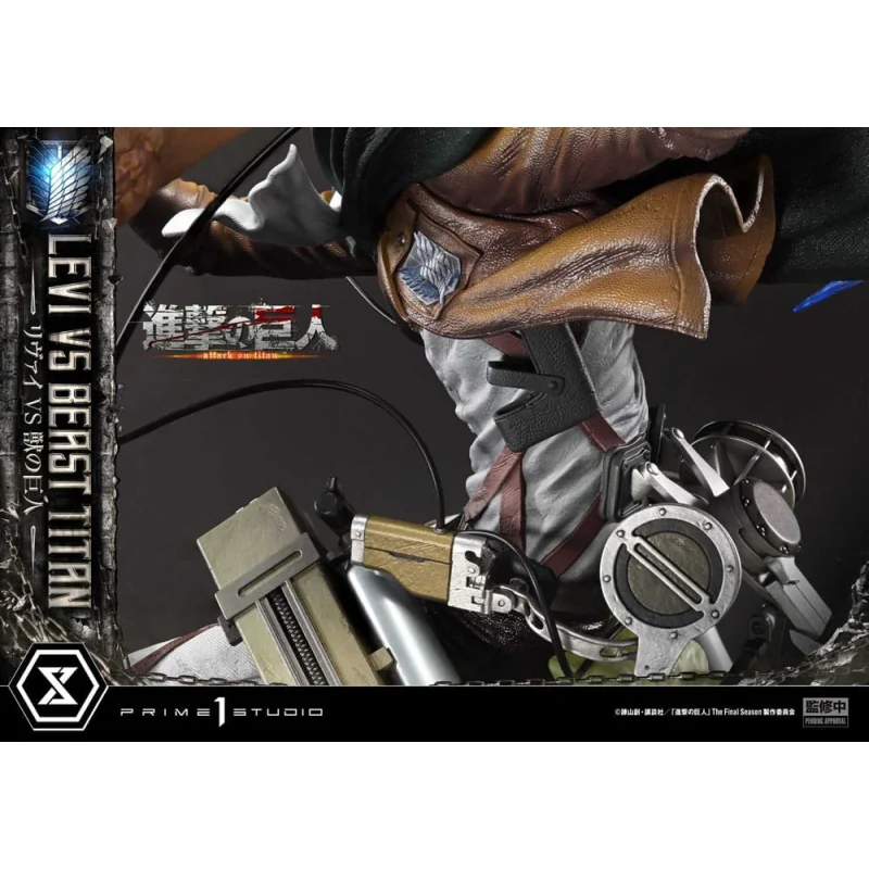 Attack on Titan - Ultimate Premium Masterline Series 1/4 Levi Versus Beast Titan Bonus Version 73 cm